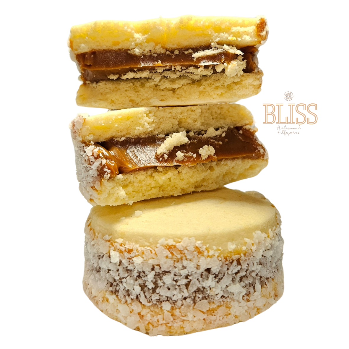 Classic Alfajor w/ Coconut Filled with Dulce de Leche